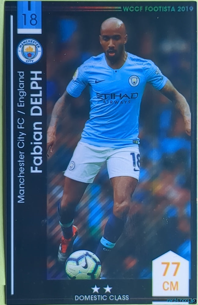 FOOTISTA Football FOOTISTA/F19-4-004 Fabian Delph Trading Card EX