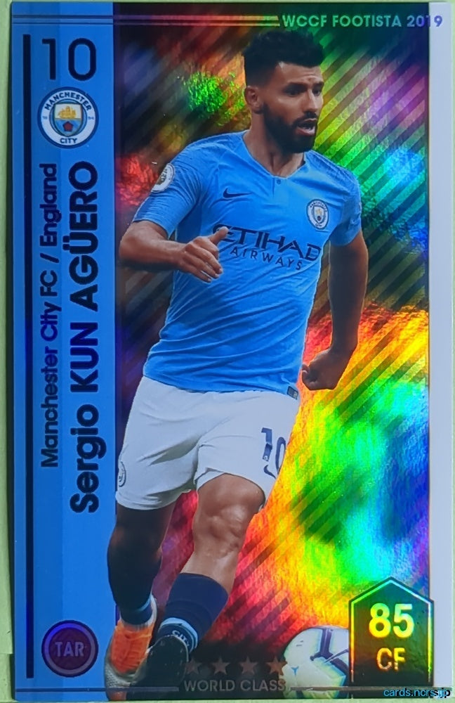 FOOTISTA Football FOOTISTA/F19-ST-MCI-10 Sergio KUN AGÜERO Trading Card EX