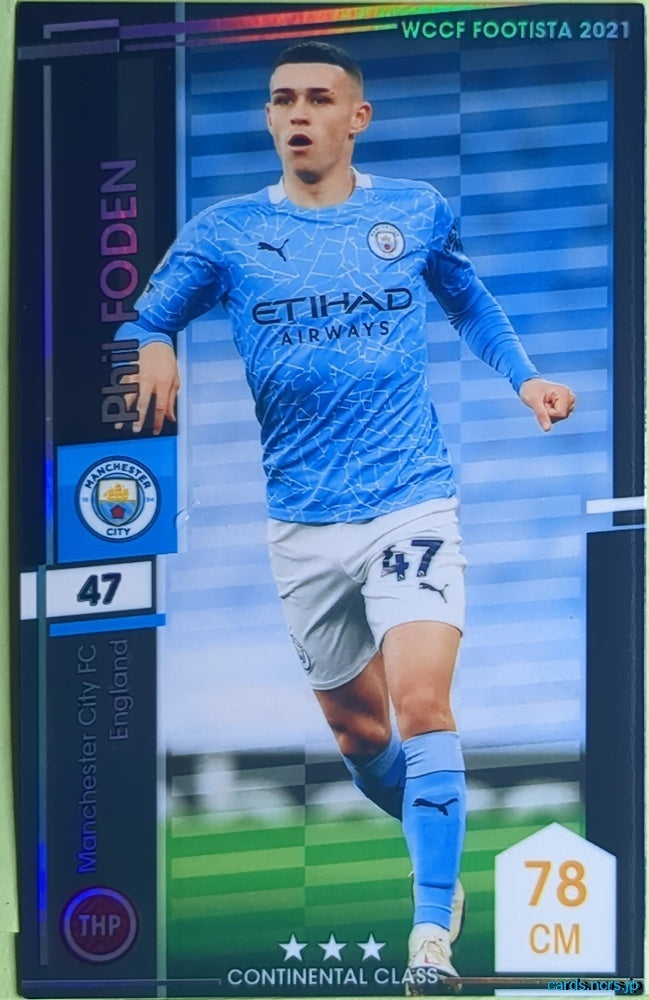 FOOTISTA Football FOOTISTA/F21-MCI-47 Phil Foden Trading Card EX