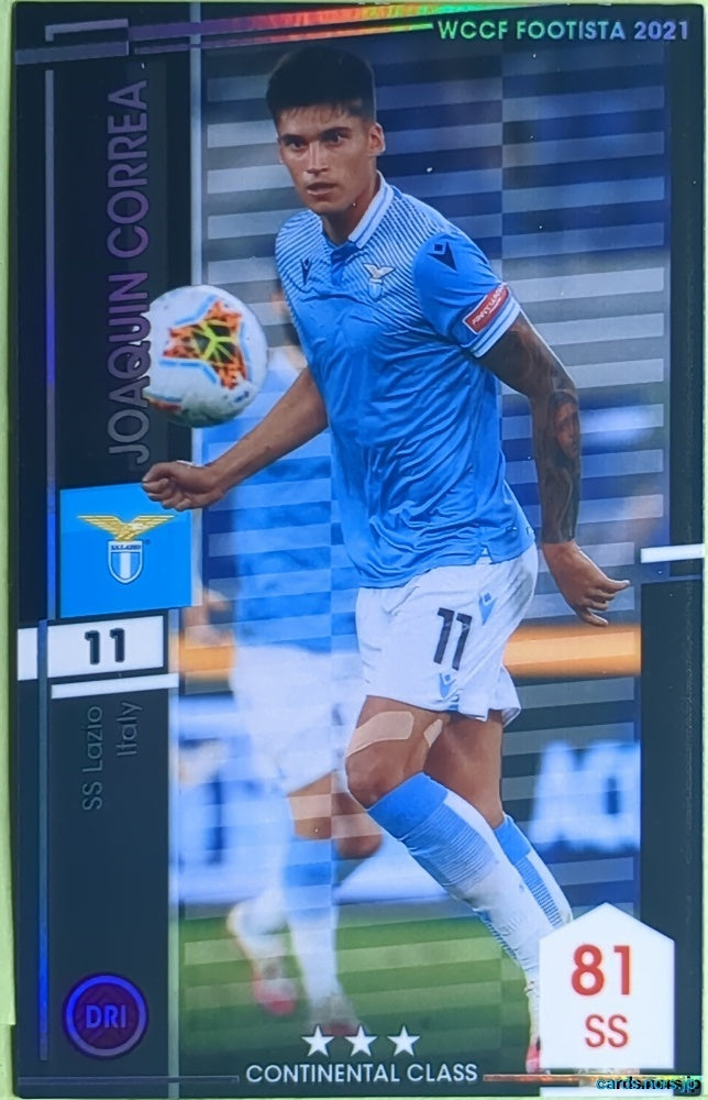 FOOTISTA Football FOOTISTA/F21-LAZ-11 Joaquin Correa Trading Card EX