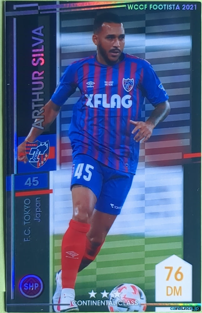 FOOTISTA Football FOOTISTA/F21-FC-45 Arthur Silva Trading Card EX