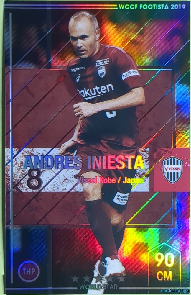 FOOTISTA Football FOOTISTA/F19-1-076-R Andrés INIESTA Trading Card EX
