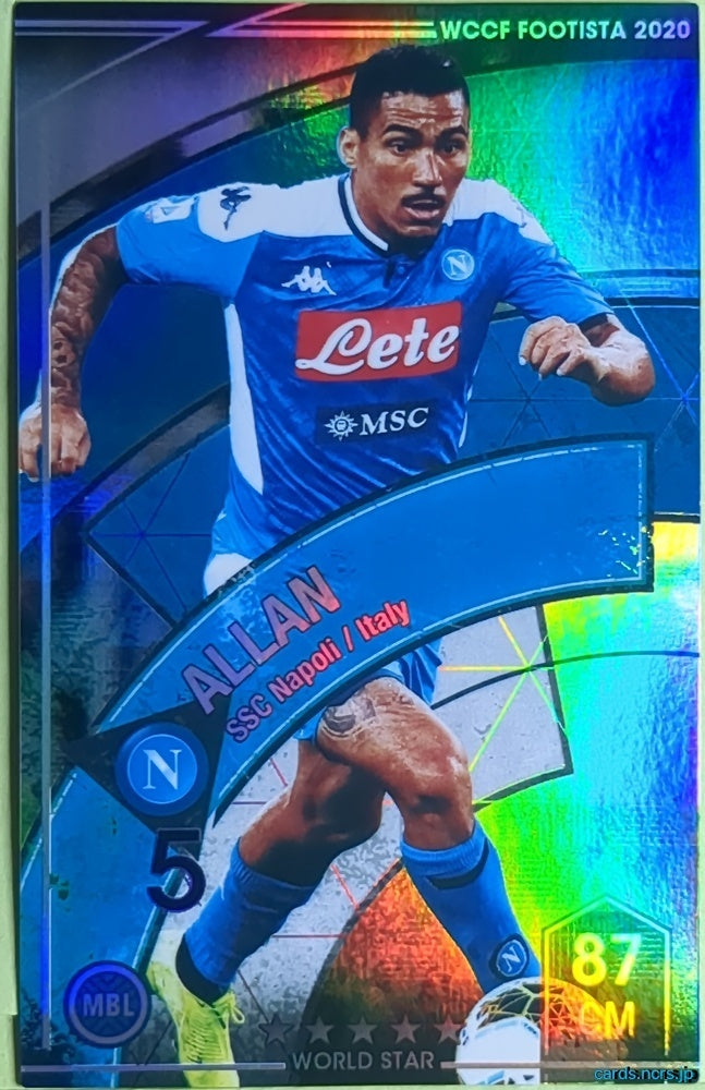 FOOTISTA Football FOOTISTA/F20-3-015-R ALLAN Trading Card EX
