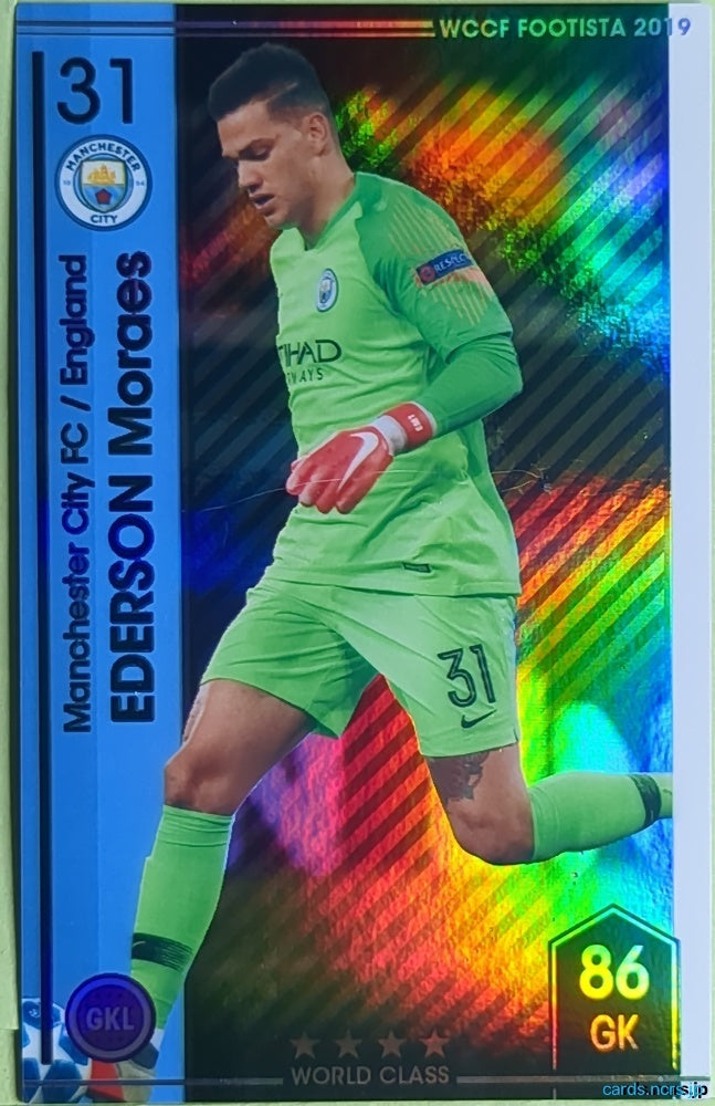 FOOTISTA Football FOOTISTA/F19-1-004 EDERSON Moraes Trading Card EX