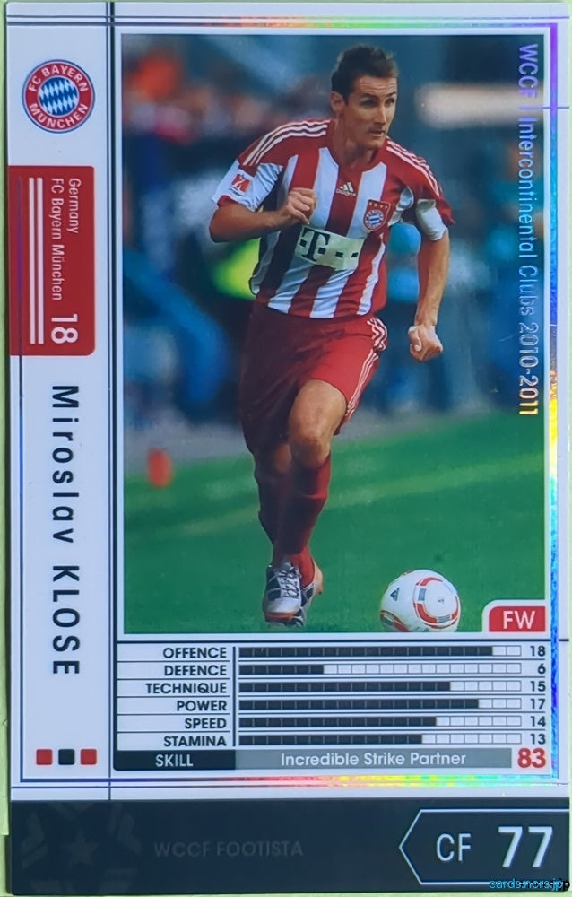 FOOTISTA Football FOOTISTA/EX Miroslav Klose Trading Card EX
