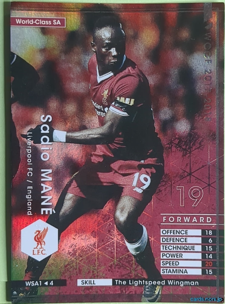 Panini WCCF Football WCCF/2017-2018-WSA1/4 N Riyad Mahrez Trading Card EX