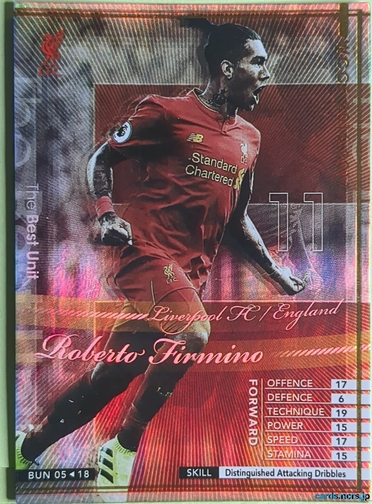 Panini WCCF Football WCCF/2016-2017-BUN05/18 N Roberto Firmino Trading Card EX