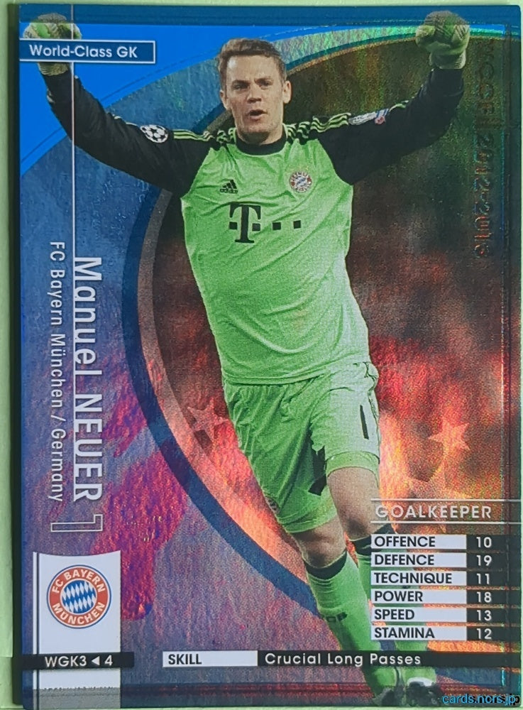 Panini WCCF Football WCCF/2012-2013-WGK3/4 N Manuel Neuer Trading Card EX