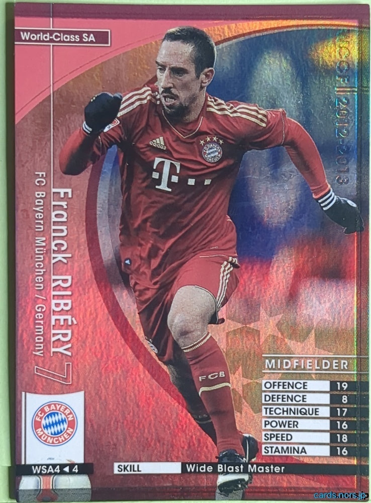Panini WCCF Football WCCF/2012-2013-WSA4/4 N Franck Ribery Trading Card EX