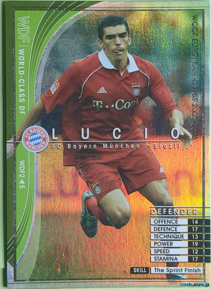 Panini WCCF Football WCCF/2005-2006-WDF2/5 N LUCIO Trading Card EX