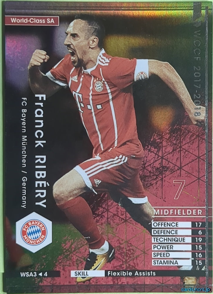 Panini WCCF Football WCCF/2017-2018-WSA3/4 N Franck Ribery Trading Card EX