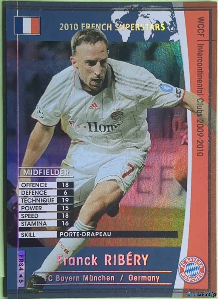 Panini WCCF Football WCCF/2009-2010-FRS4/5 N Franck Ribery Trading Card EX