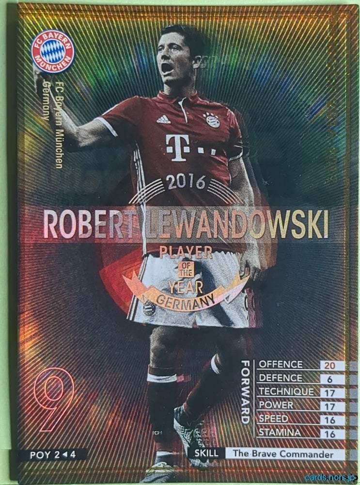 Panini WCCF Football WCCF/2015-2016-POY2/4 N Robert Lewandowski Trading Card EX