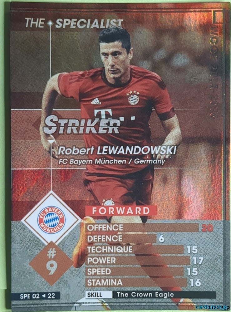 Panini WCCF Football WCCF/2014-2015-SPE02/22 N Robert Lewandowski Trading Card EX
