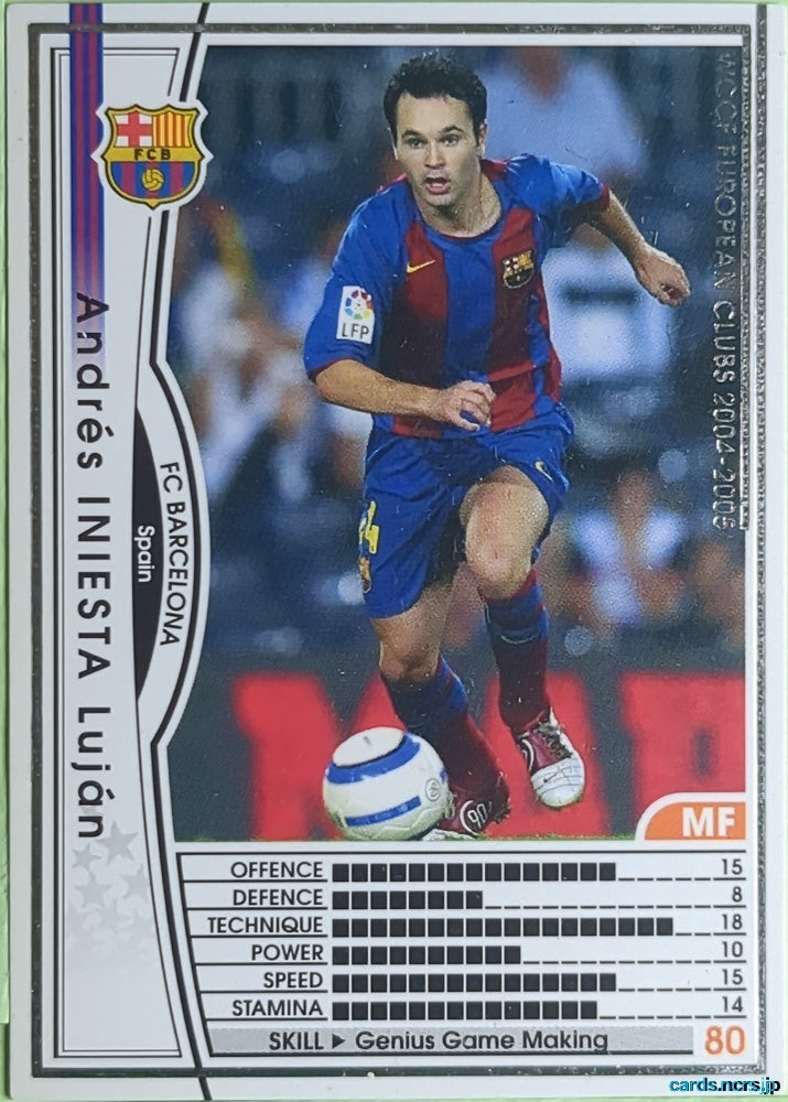 Panini WCCF Football WCCF/2002-2003-187/224 N Andrés INIESTA Trading Card EX