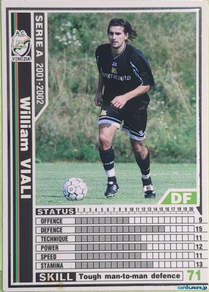 Panini WCCF Football WCCF/2001-2002-263/288 N William VIALI Trading Card EX