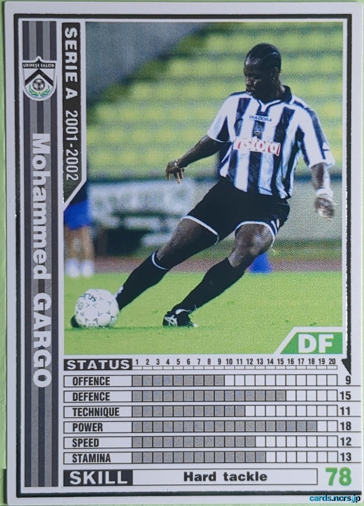 Panini WCCF Football WCCF/2001-2002-243/288 N Mohammed Gargo Trading Card EX
