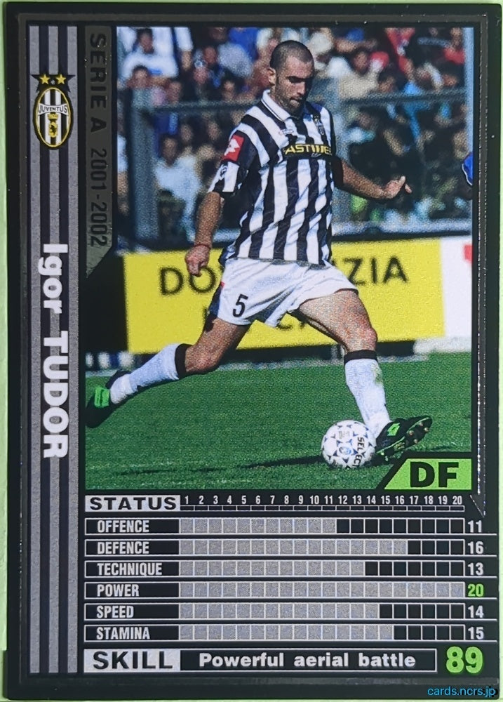 Panini WCCF Football WCCF/2001-2002-103/288 N Igor Tudor Trading Card EX