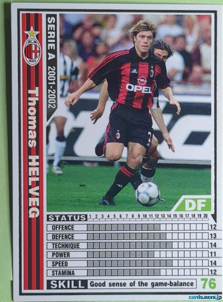 Panini WCCF Football WCCF/2001-2002-149/288 N Thomas Helveg Trading Card EX