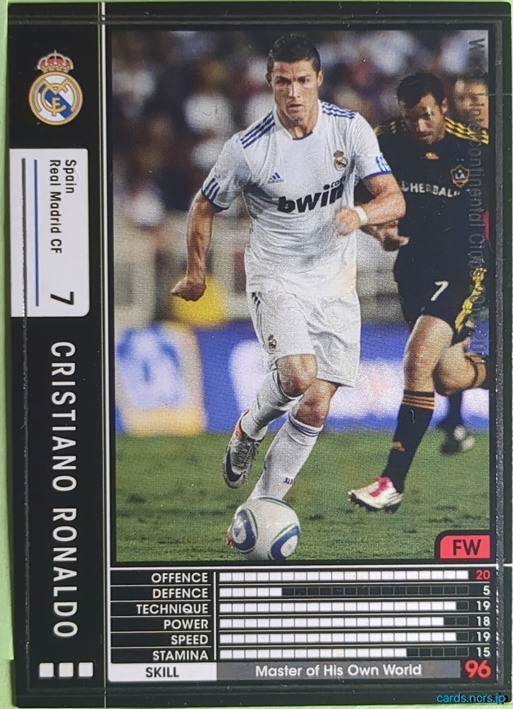 Panini WCCF Football WCCF/2010-2011-303/352 N CRISTIANO RONALDO Trading Card EX