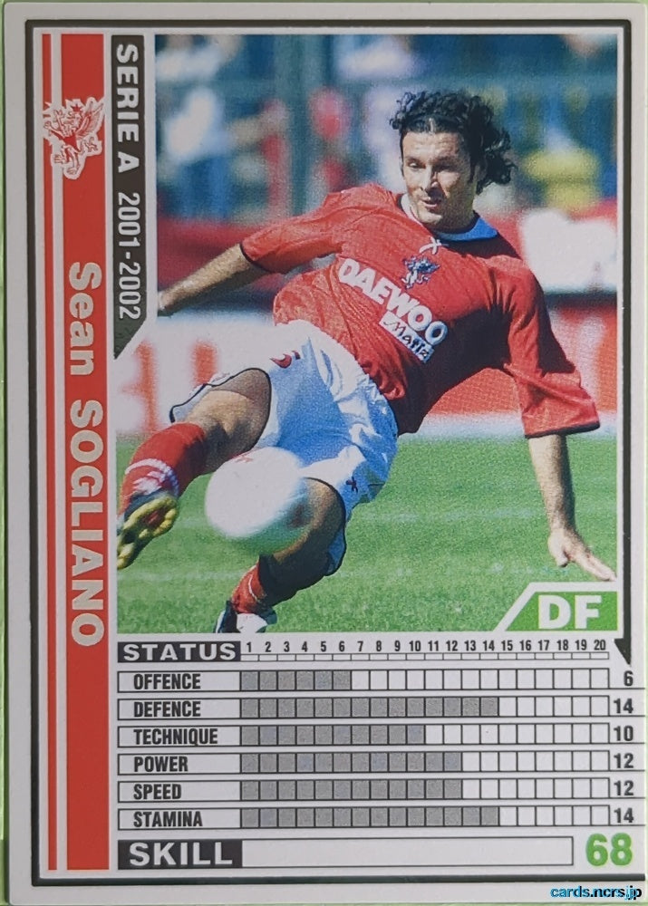 Panini WCCF Football WCCF/2001-2002-P69/96 N Sean Sogliano Trading Card EX