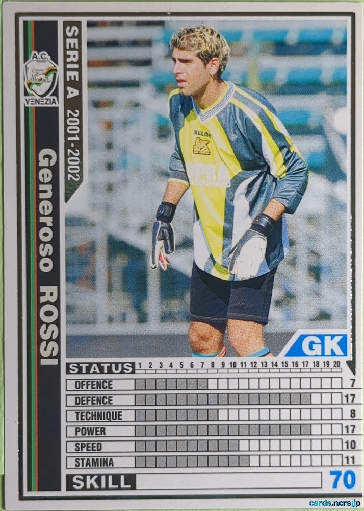 Panini WCCF Football WCCF/2001-2002-P81/96 N Generoso Rossi Trading Card EX