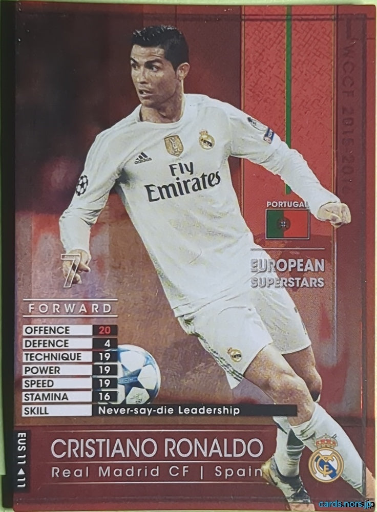 Panini WCCF Football WCCF/2015-2016-EUS11/11 N CRISTIANO RONALDO Trading Card EX