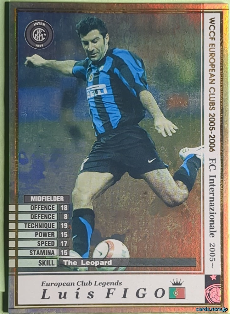 Panini WCCF Football WCCF/2005-2006-LEGENDS-FIGO N Luís Figo Trading Card EX