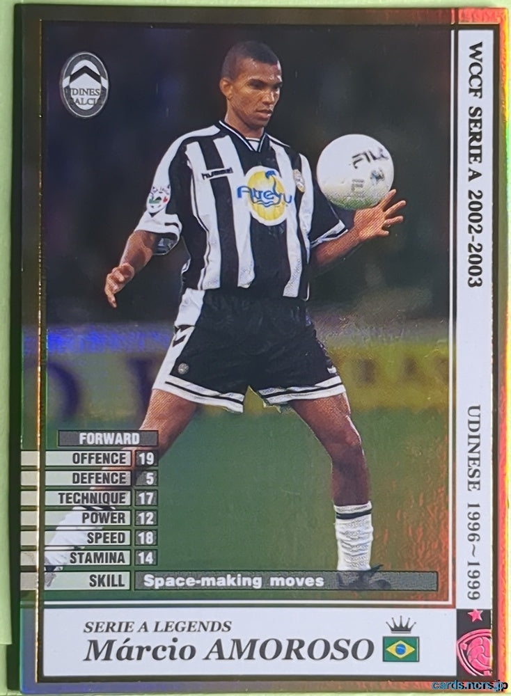 Panini WCCF Football WCCF/2002-2003-LEGENDS-AMOROSO N Márcio Amoroso Trading Card EX