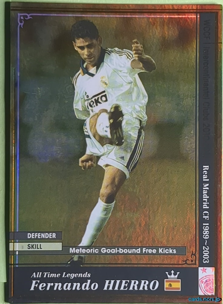 Panini WCCF Football WCCF/2010-2011-ATLE-HIERRO N Fernando HIERRO Trading Card EX