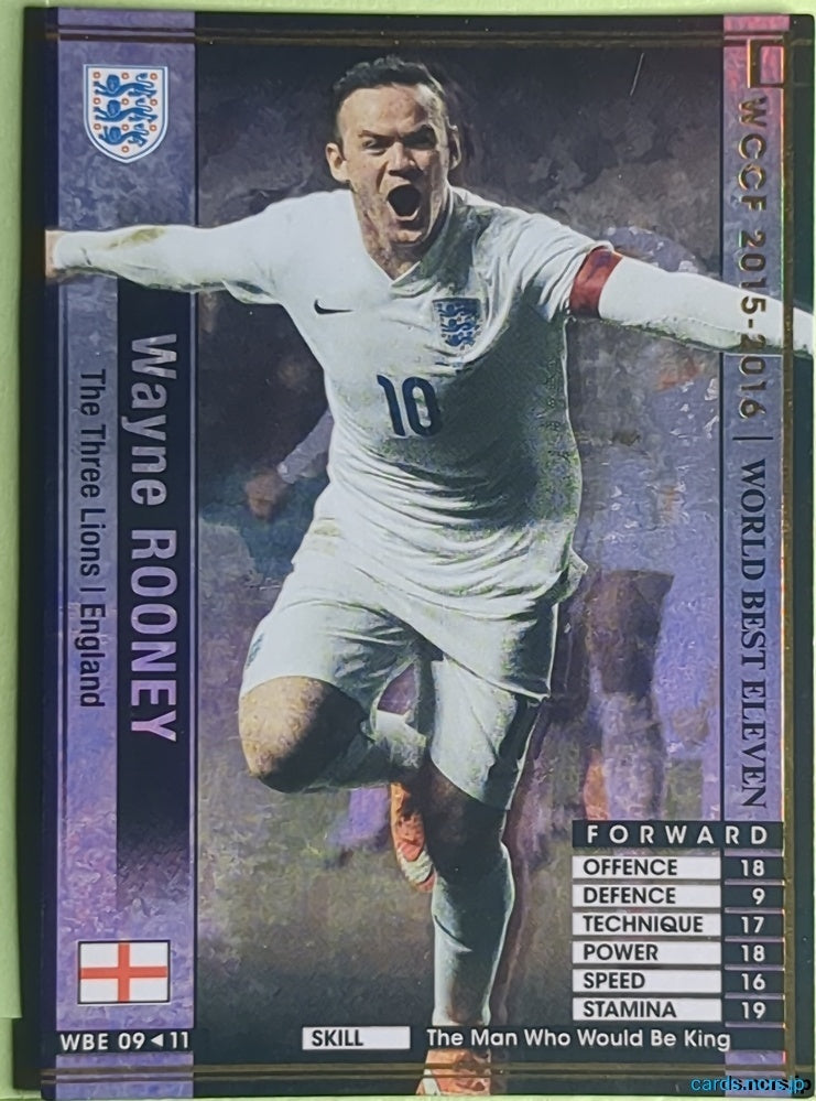 Panini WCCF Football WCCF/2015-2016-WBE09/11 Wayne Rooney Trading Card EX