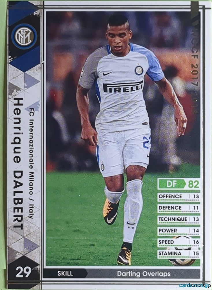 Panini WCCF Football WCCF/2017-2018-130/272 N Henrique Dalbert Trading Card EX