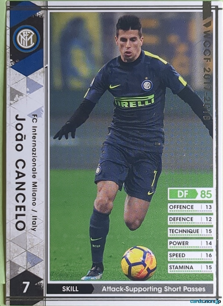 Panini WCCF Football WCCF/2017-2018-A25/51 N Joao Cancelo Trading Card EX