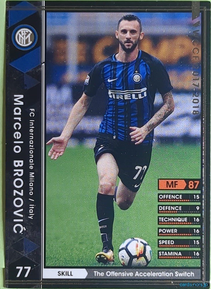 Panini WCCF Football WCCF/2017-2018-137/272 N Marcelo Brozović Trading Card EX