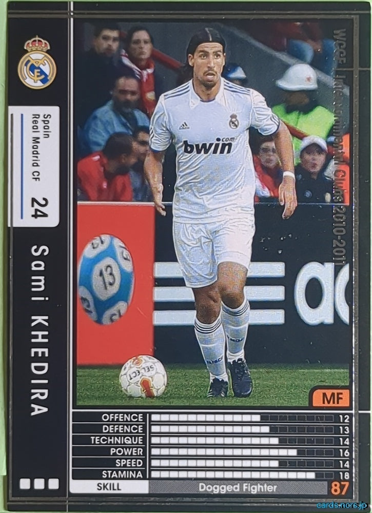 Panini WCCF Football WCCF/2010-2011-298/352 N Sami KHEDIRA Trading Card EX