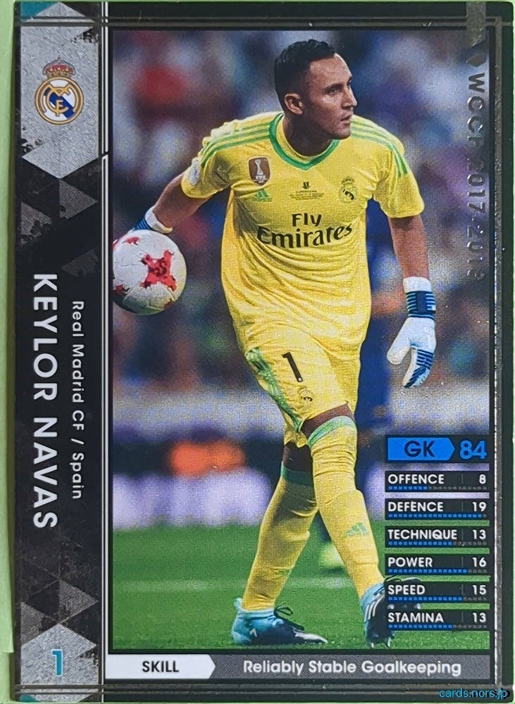 Panini WCCF Football WCCF/2017-2018-241/272 N KEYLOR NAVAS Trading Card EX