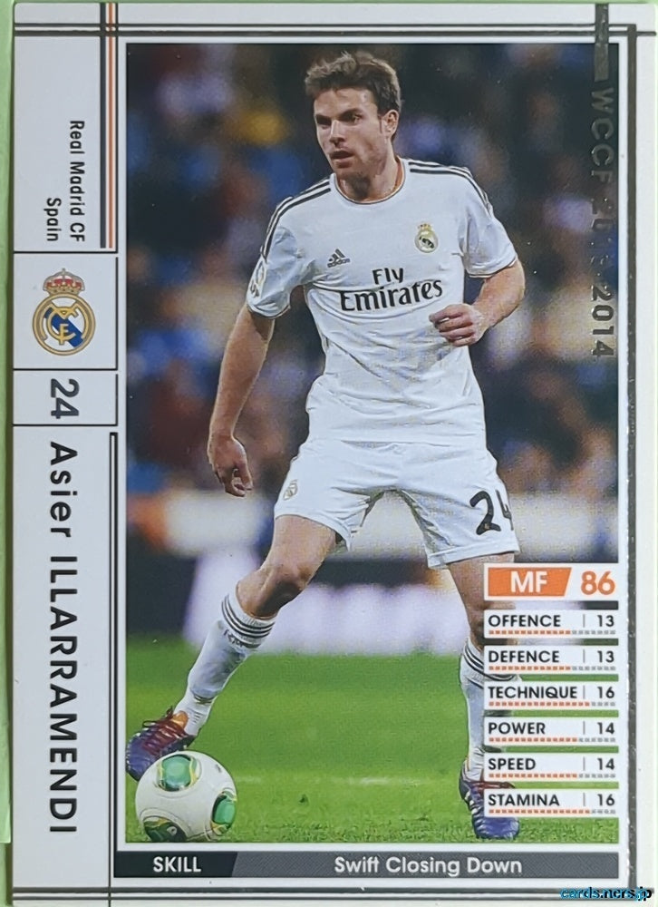 Panini WCCF Football WCCF/2013-2014-249/385 N Asier Illarramendi Trading Card EX