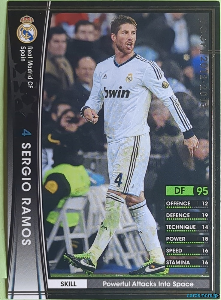Panini WCCF Football WCCF/2012-2013-357/384 N SERGIO RAMOS Trading Card EX