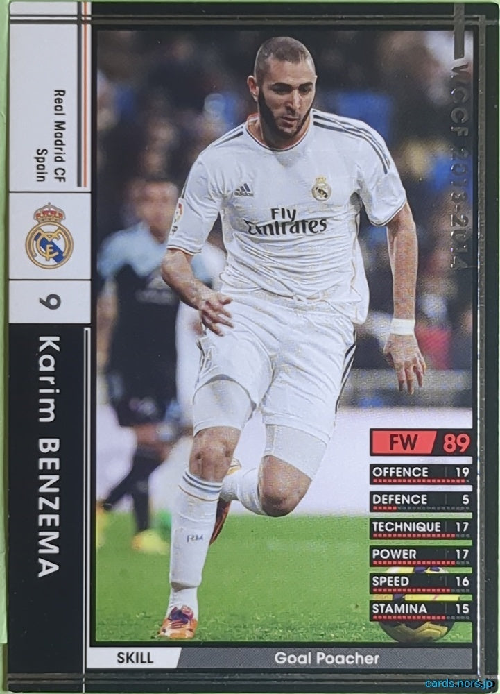 Panini WCCF Football WCCF/2013-2014-253/385 N Karim BENZEMA Trading Card EX
