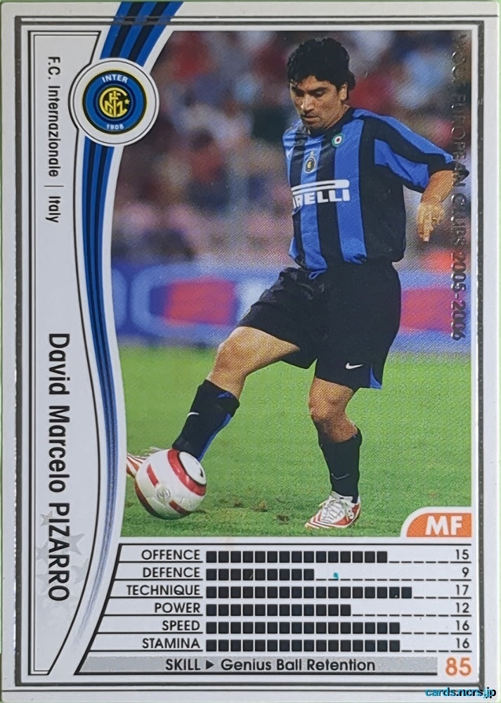 Panini WCCF Football WCCF/2005-2006-201/336 N David Marcelo Pizarro Trading Card EX