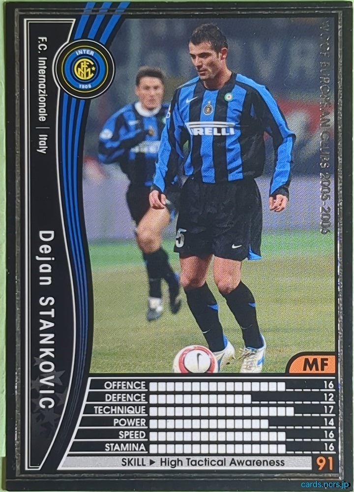 Panini WCCF Football WCCF/2005-2006-203/336 N Dejan Stankovic Trading Card EX