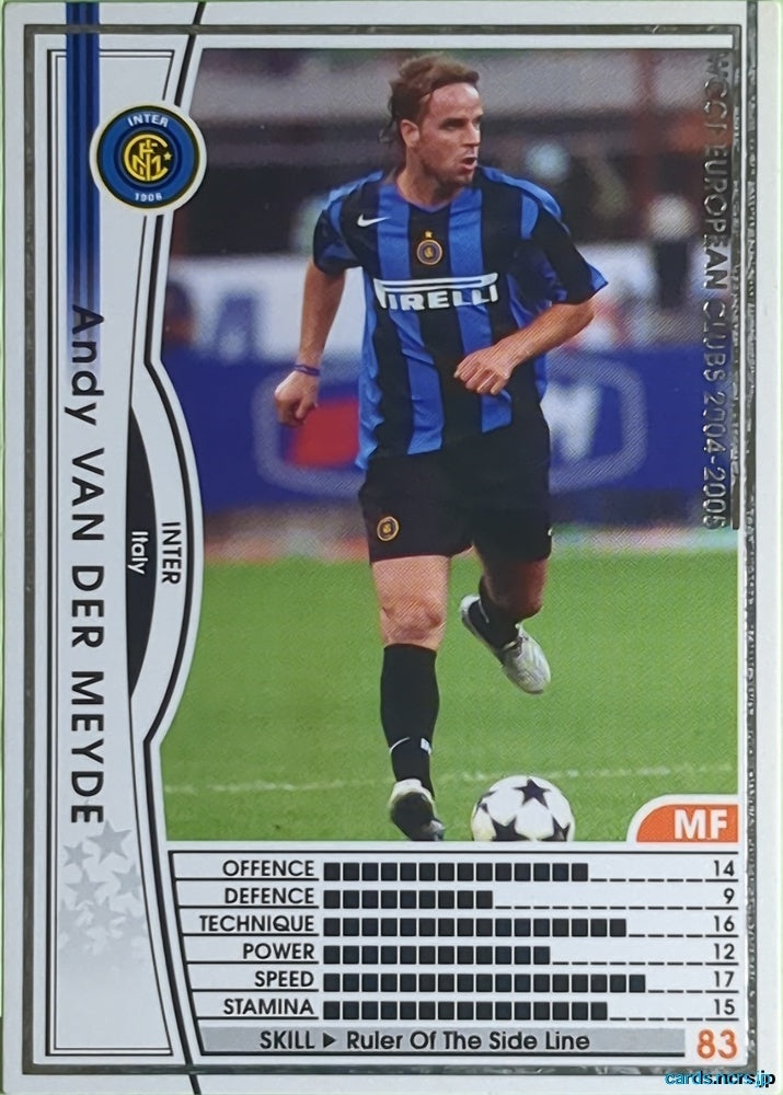 Panini WCCF Football WCCF/2004-2005-123/224 N Andy VAN DER MEYDE Trading Card EX