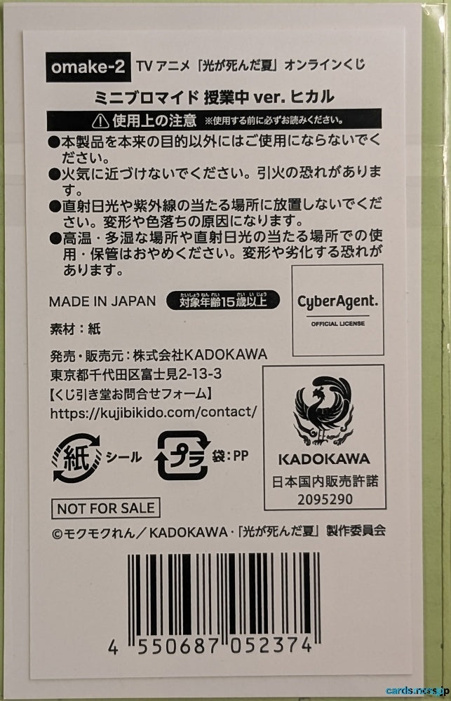 Collection Card The Summer Hikaru Died TEMP-COLL-H70DAE1D40AA4 Hikaru Trading Card NM