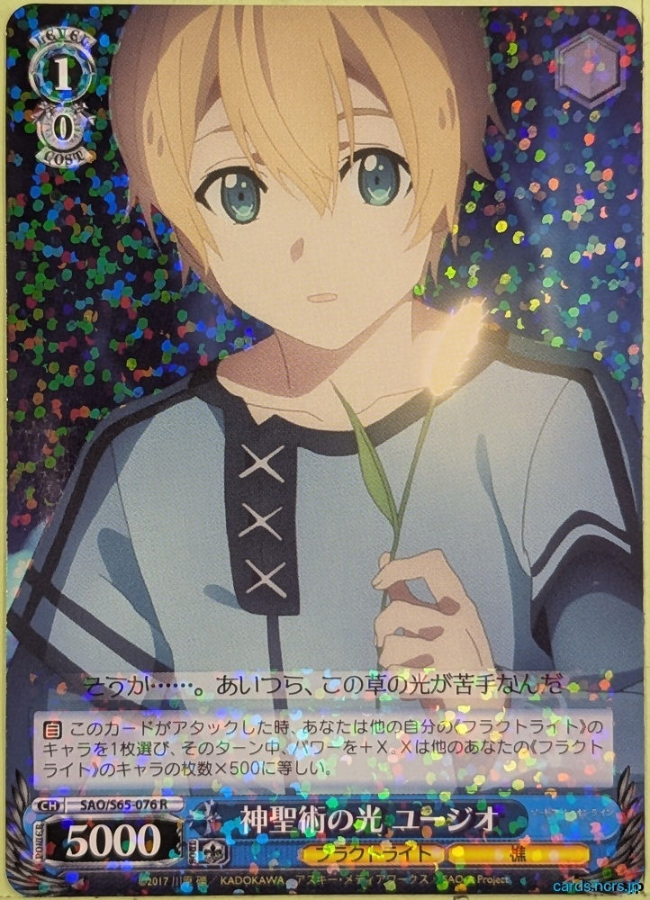 Weiss Schwarz Sword Art Online SAO/S65-076R R Eugeo Trading Card NM