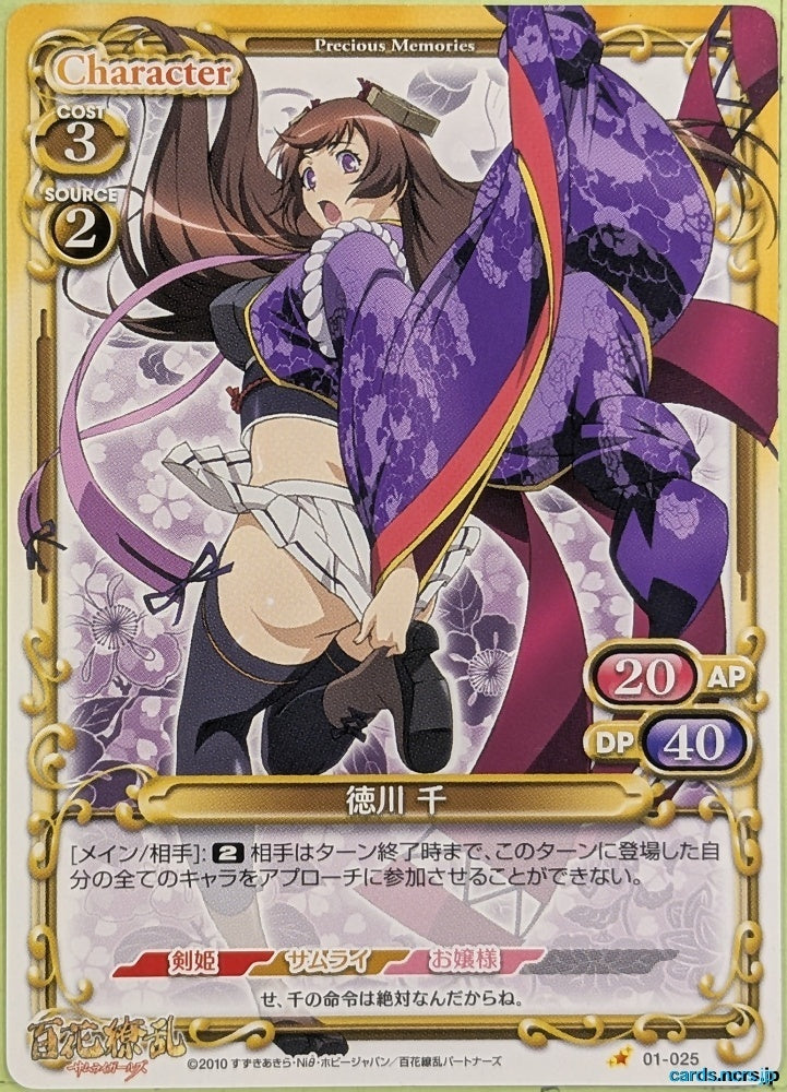 Precious Memories Samurai Girls PM/HYA-01-025 1 Star Sen Tokugawa Trading Card EX