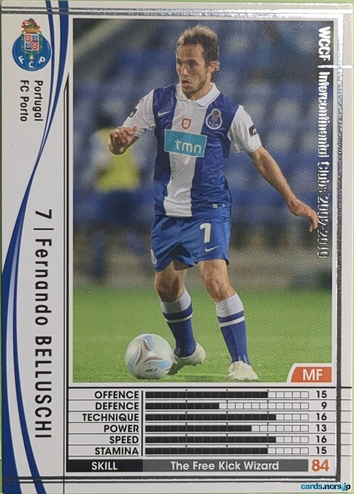 Panini WCCF Football WCCF/2009-2010-279/384 N Fernando Belluschi Trading Card EX