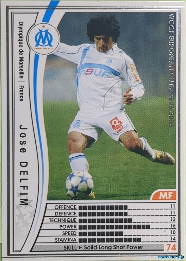 Panini WCCF Football WCCF/2005-2006-105/336 N Jose DELFIM Trading Card EX