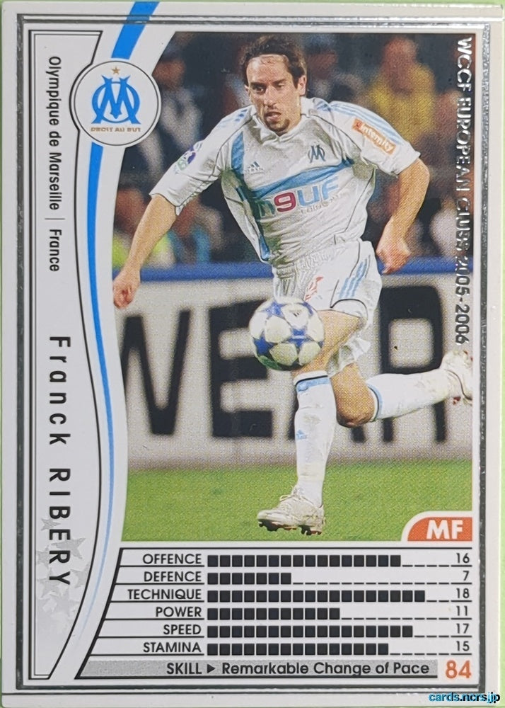 Panini WCCF Football WCCF/2005-2006-109/336 N Franck Ribery Trading Card EX