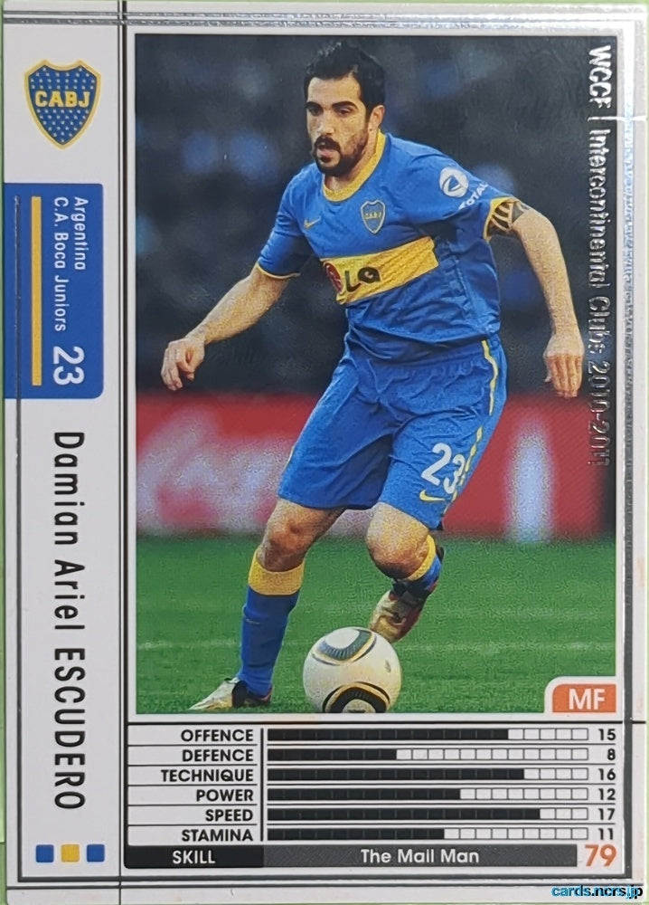 Panini WCCF Football WCCF/2010-2011-009/352 N Damian Ariel ESCUDERO Trading Card EX