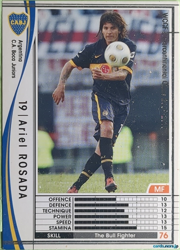 Panini WCCF Football WCCF/2009-2010-013/384 N Ariel ROSADA Trading Card EX